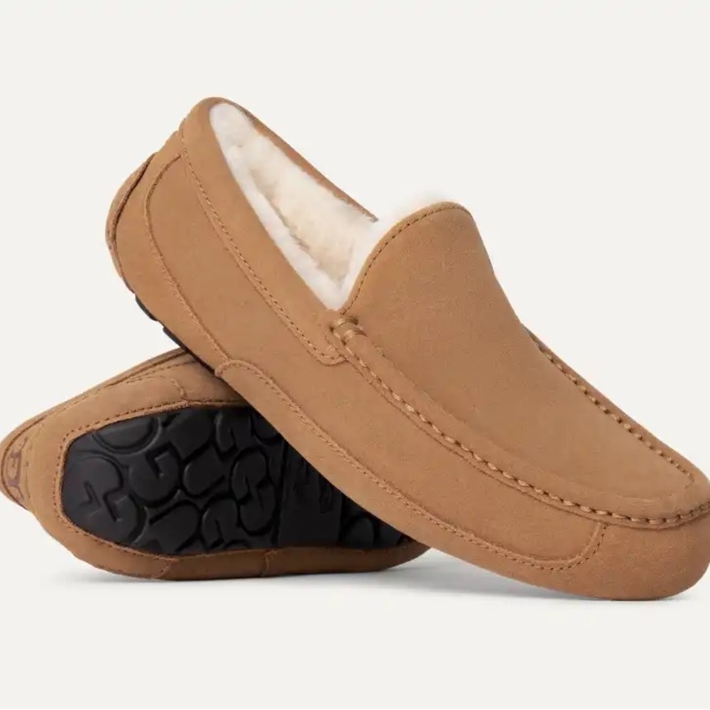 UGG Men's Ascot Chestnut Suede Loafers